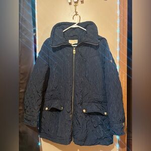 Michael Kors Dark Blue Quilted Puffer Jacket
